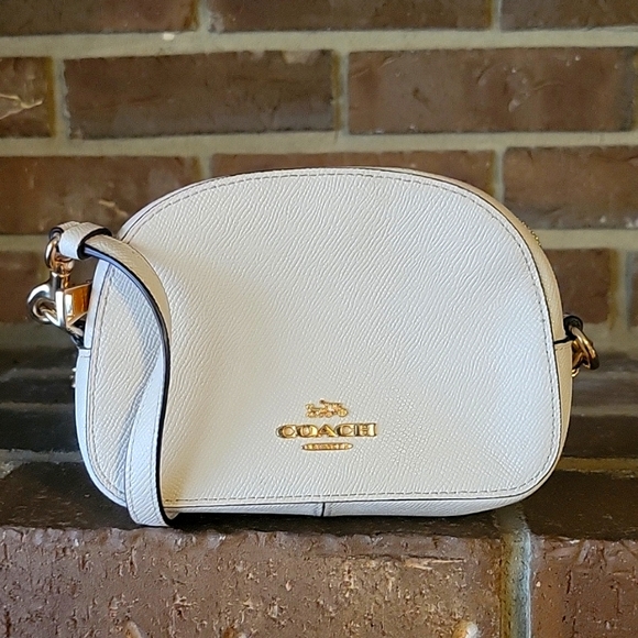 Coach Isla Crossbody Bag White/Gold - Picture 1 of 8
